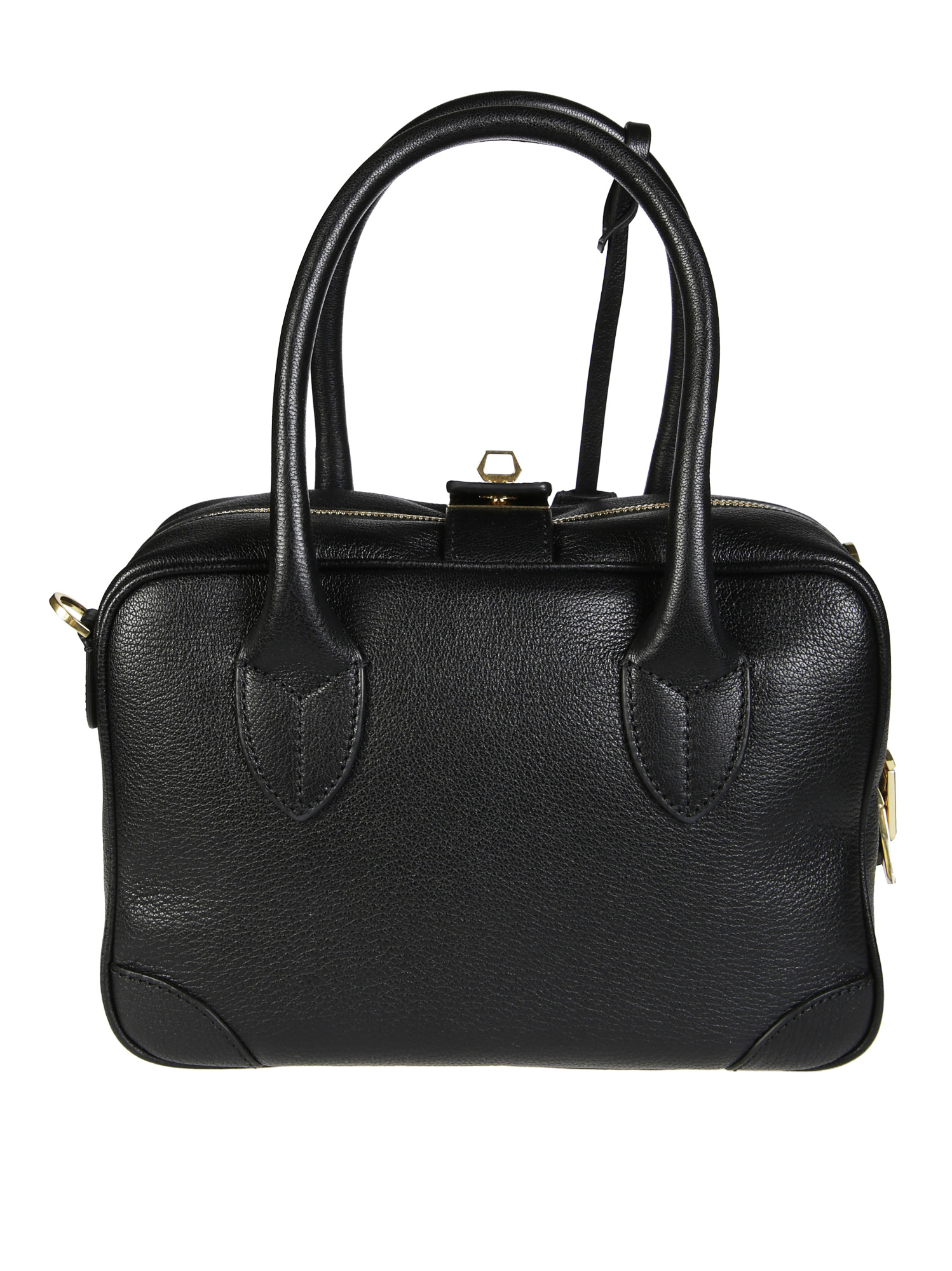 Golden Goose Vita Bag Goat Leather Body In Black