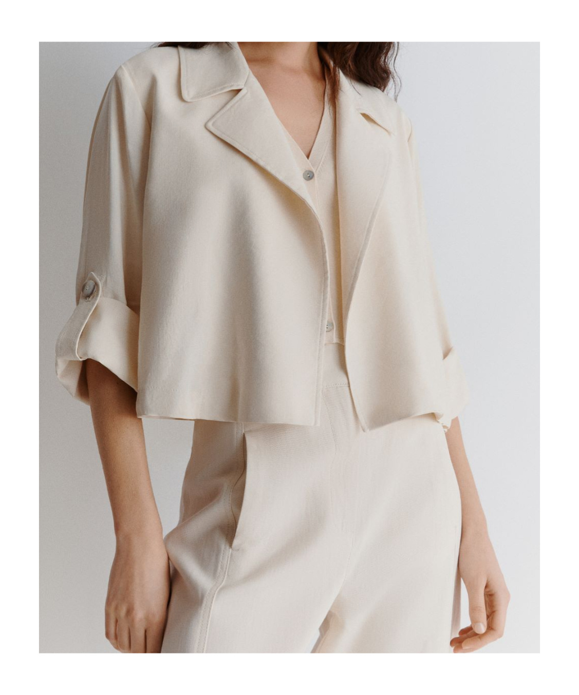 Shop Marella Three-quarter Sleeve Jacket In White
