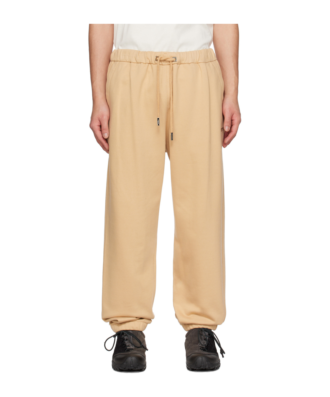 Wooyoungmi Beige Drawstring Lounge Pants In Multi