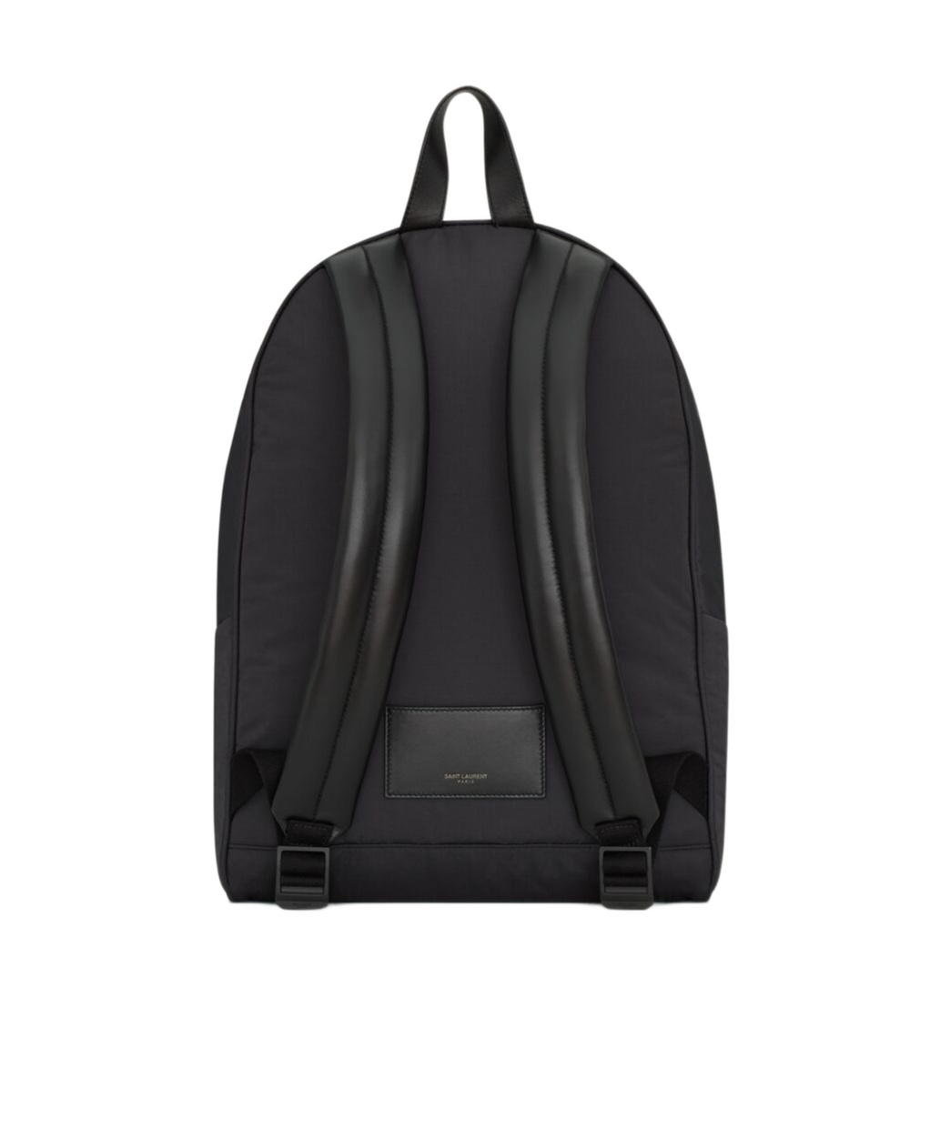 Saint Laurent City Backpack In Nylon Ripstop And Leather In Black