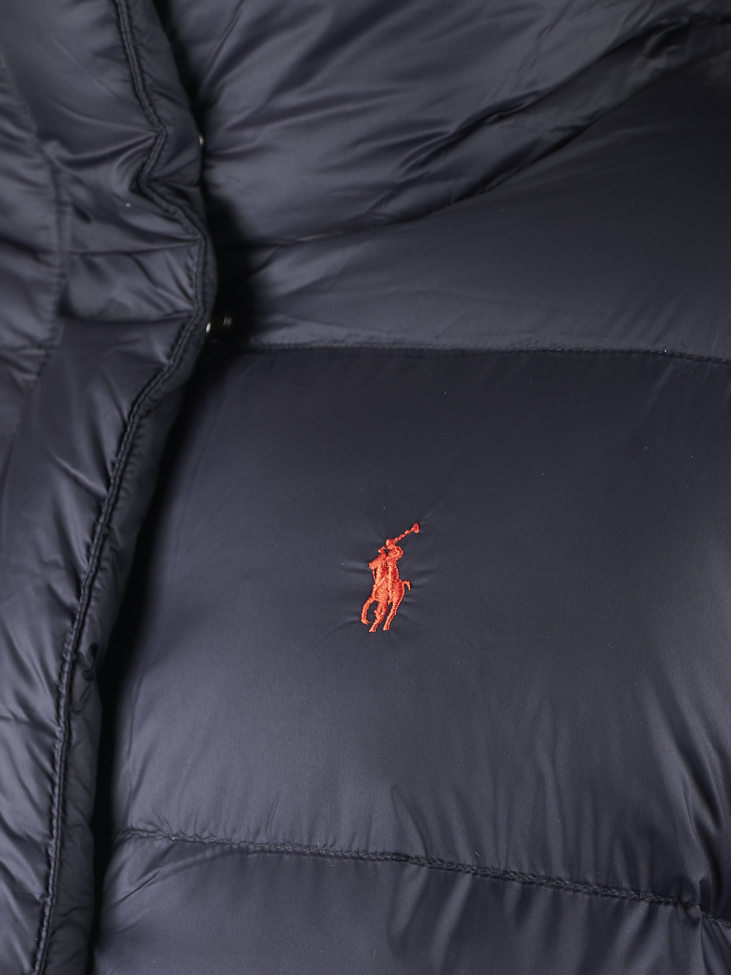 Polo Ralph Lauren Embroidered-logo Padded Jacket In Blue