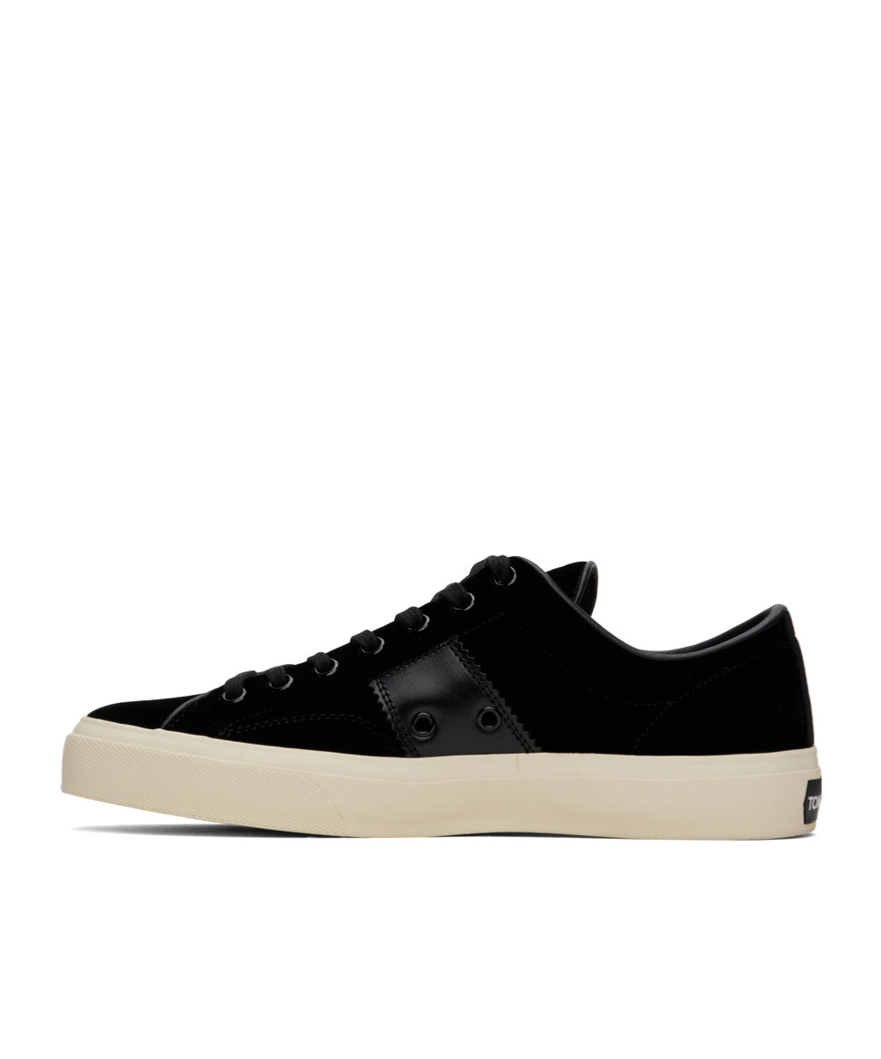 Tom Ford Logo-print Low-top Sneakers In Black