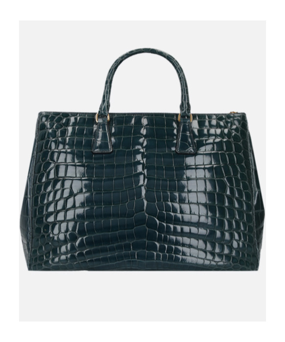 Prada Logo Handbag In Blue
