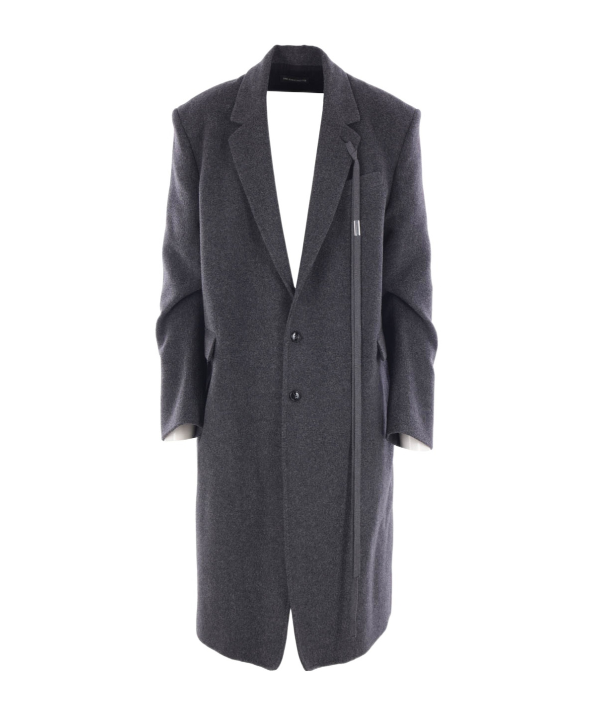Ann Demeulemeester Long Sleeve Coat In Black