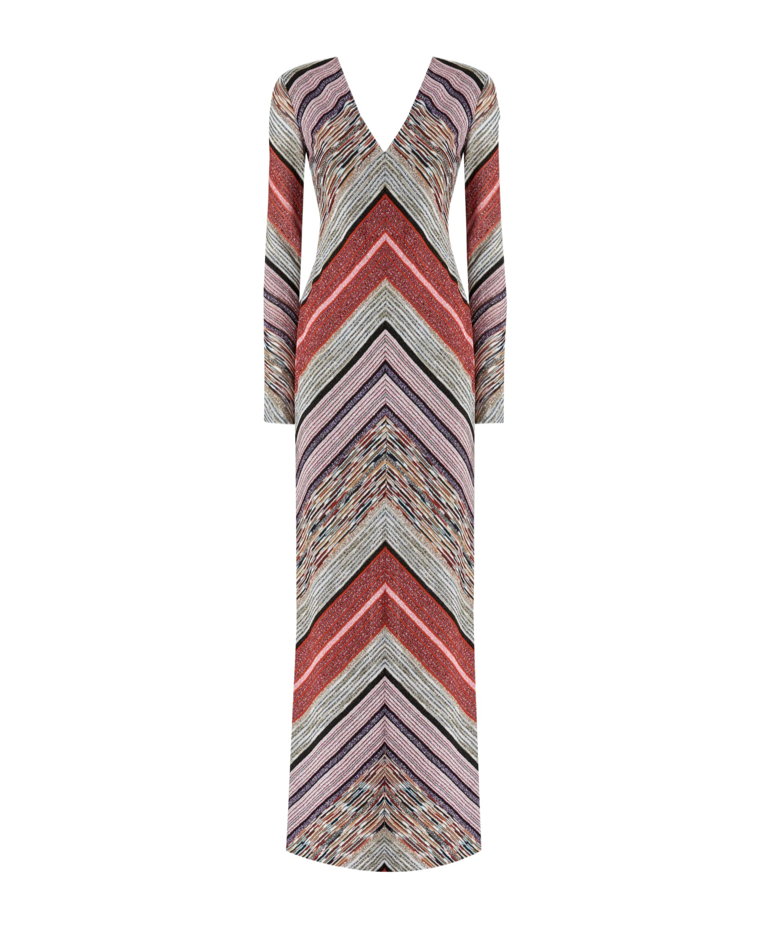 Missoni Metallic Crochet-knit Maxi Dress In Gray
