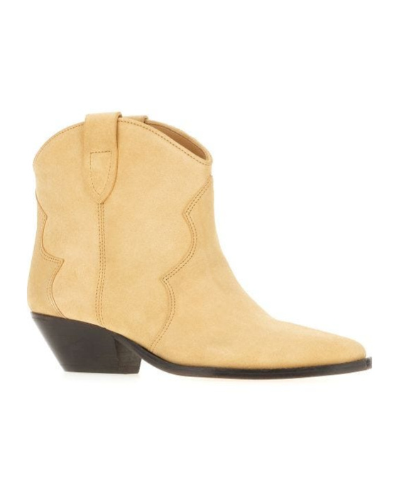 Isabel Marant Dewina 40mm Suede Boots In Nude