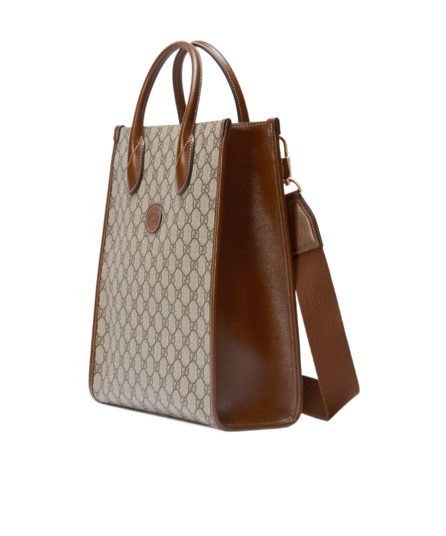 Gucci Interlocking G Tote Bag In Nude