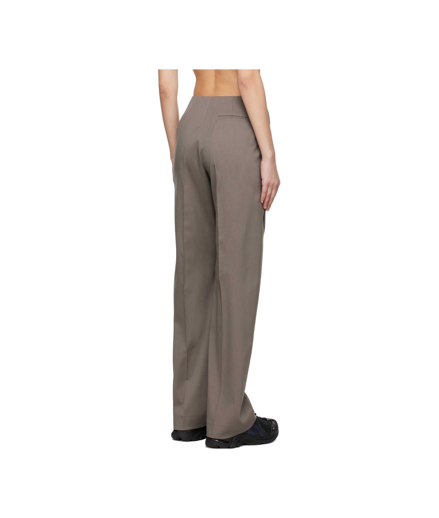 Kiko Kostadinov Gray Seneca Tailored Trousers In Grey