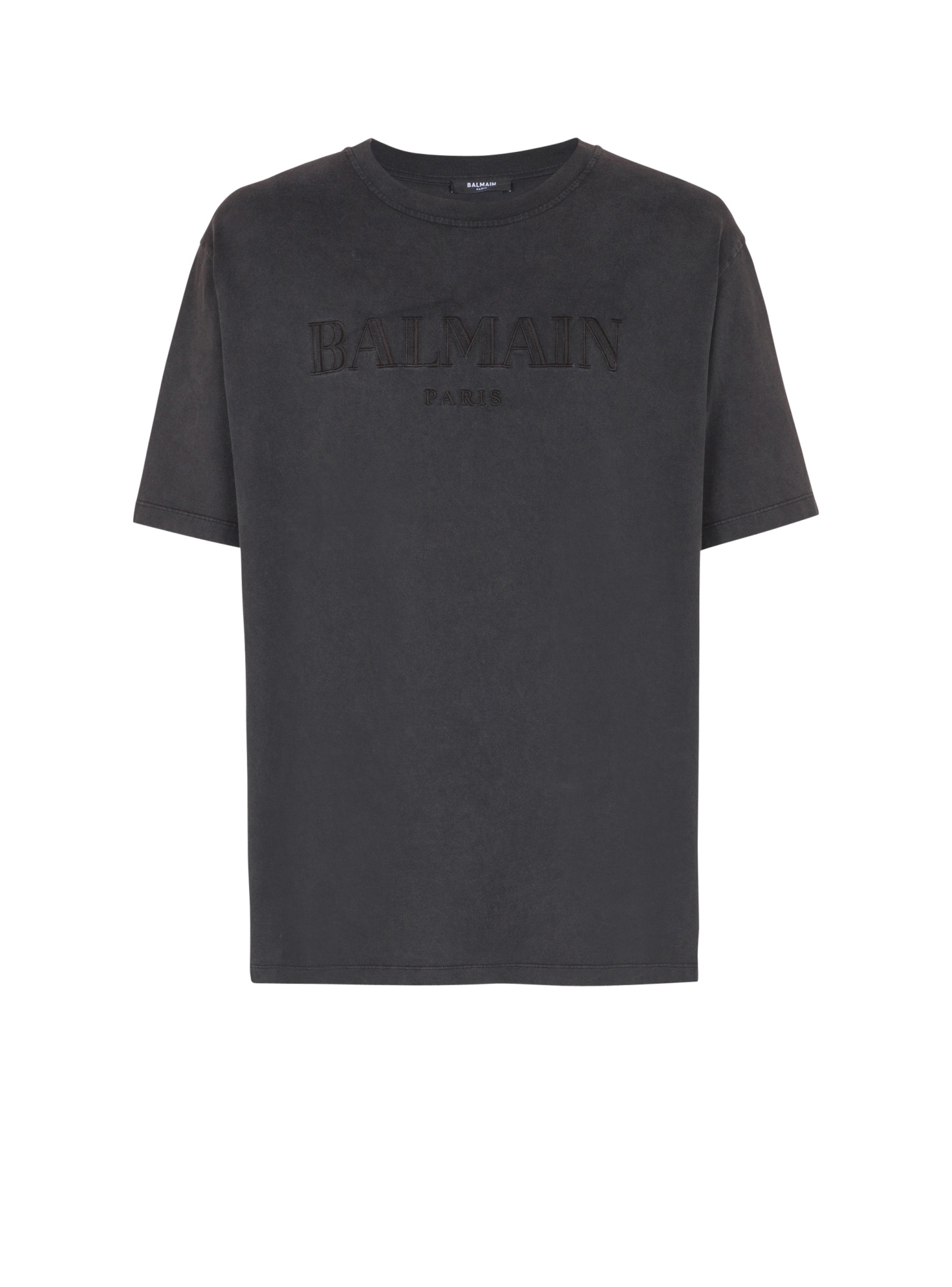 Balmain Vintage Logo T-shirt In Gray
