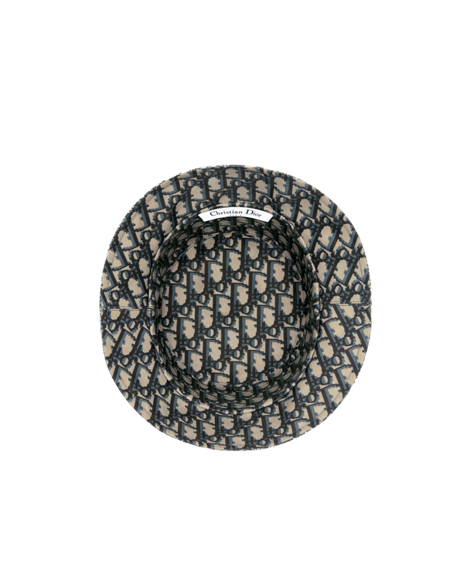 Dior Teddy-d Plan De Paris Reversible Small Brim Bucket Hat In Gray