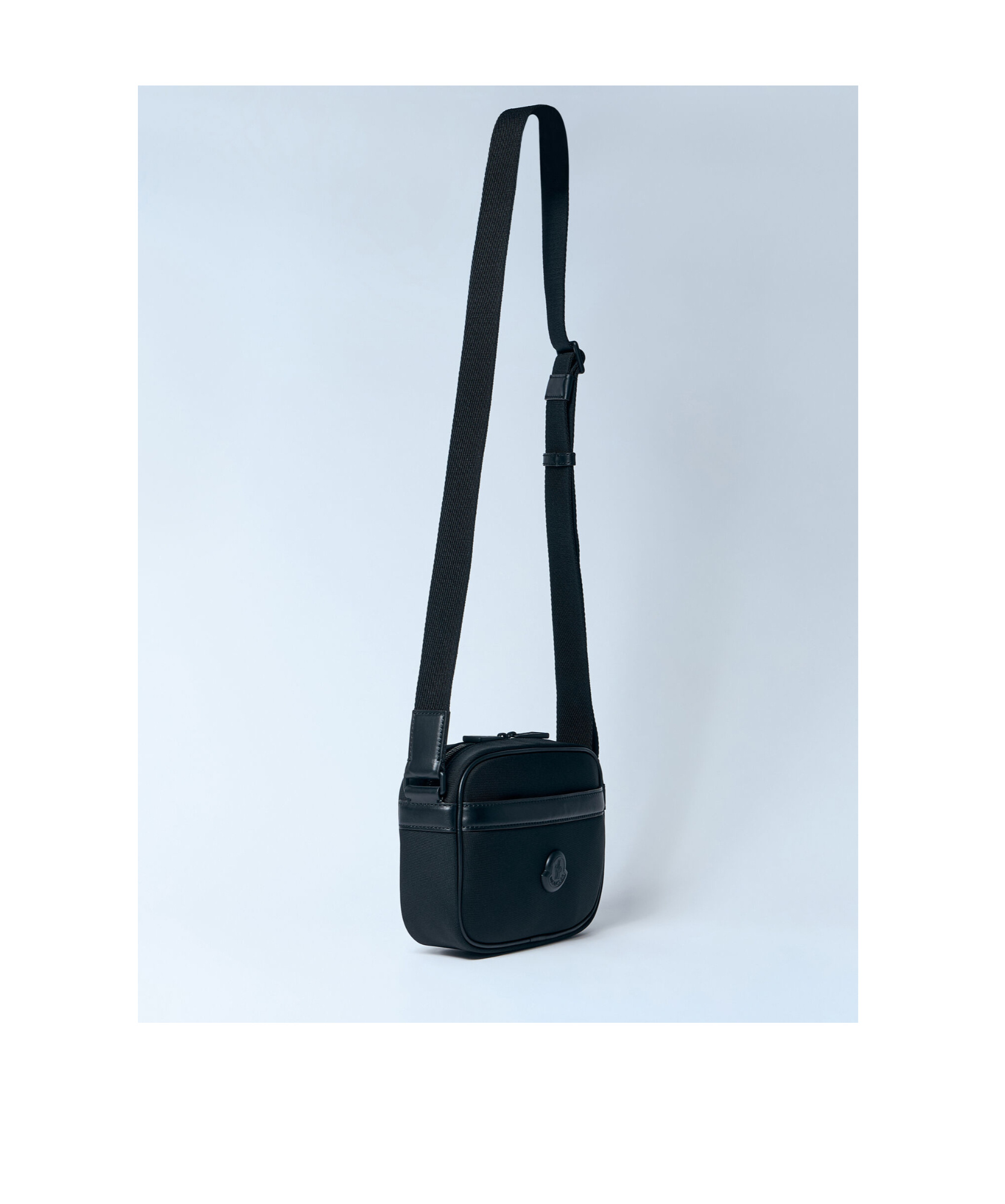 Moncler Zippered Crossbody Bag In Black