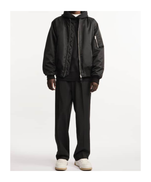 Hogan Reversible Bomber Jacket In Black