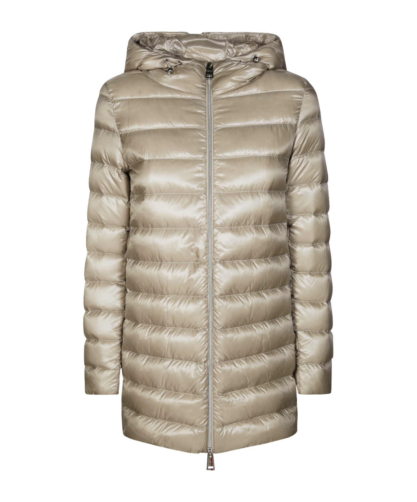 Herno Hooded Down Jacket In Neutral