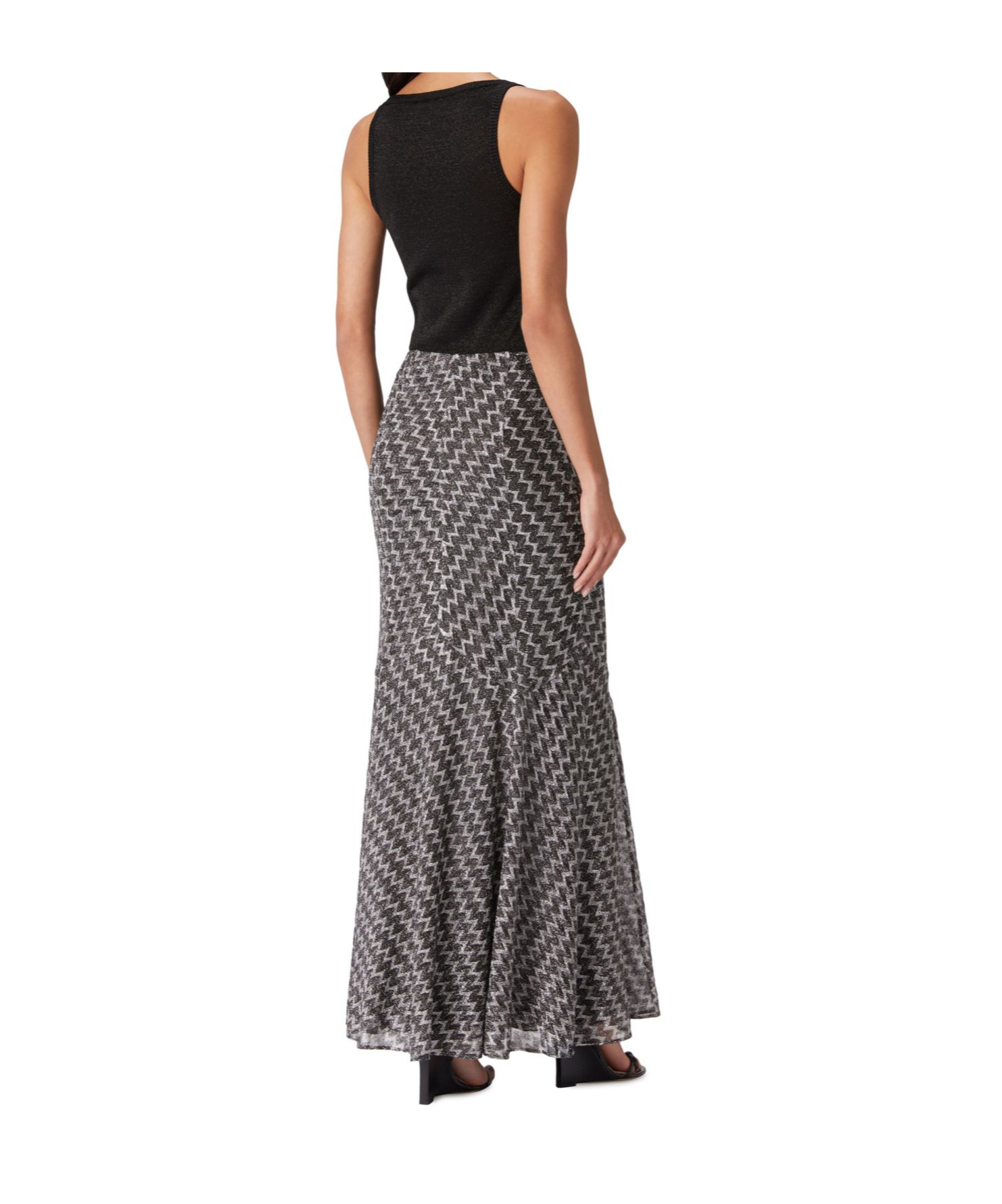 Shop Missoni Patterned Skirt In Black