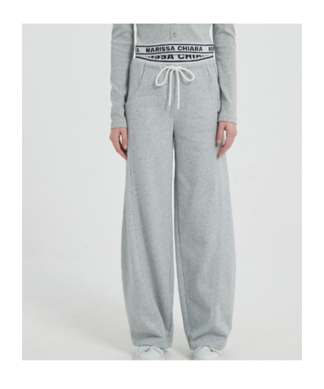 Marissa Chiara Drawstring Sweatpants In Gray