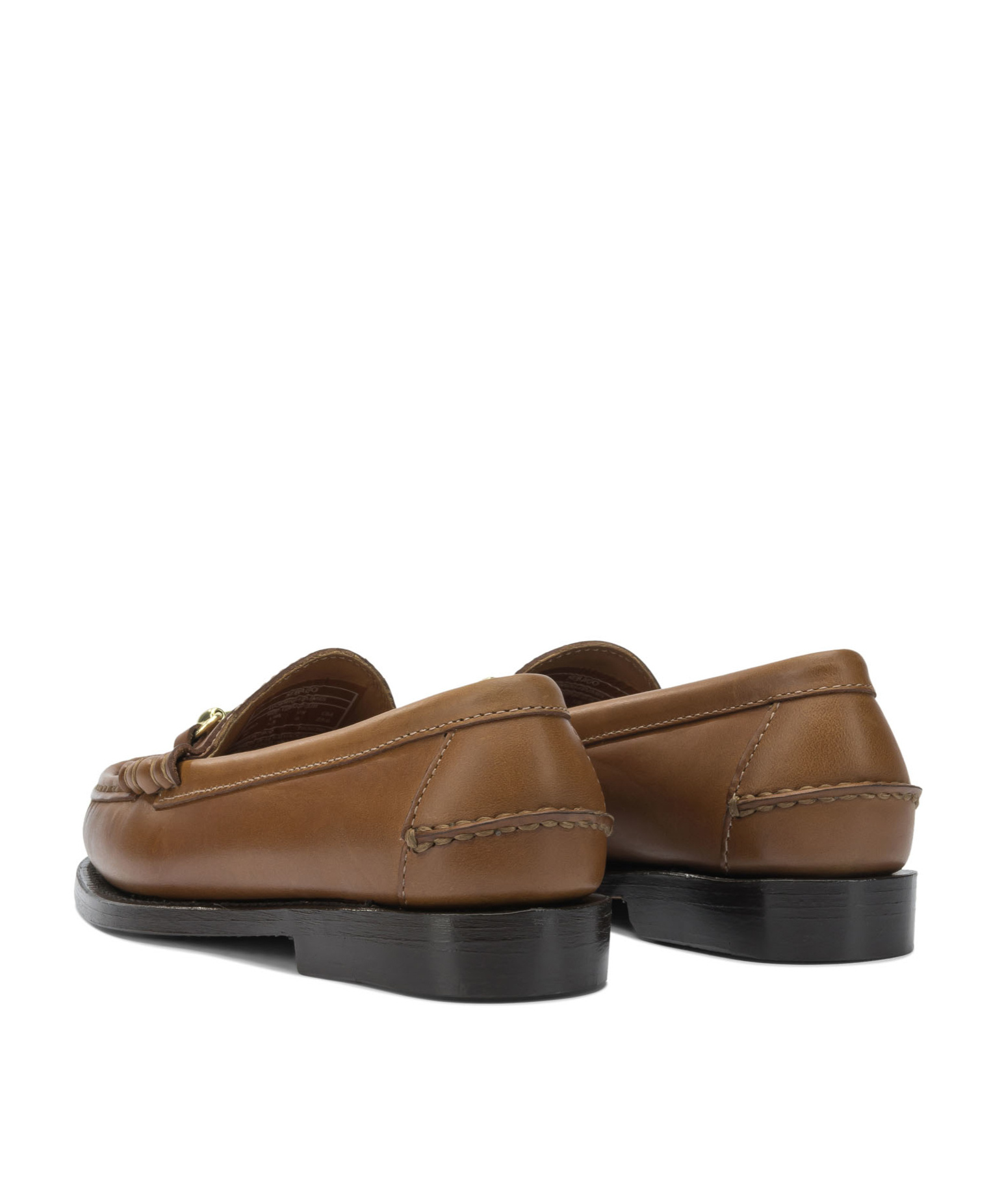 Sebago Horsebit Leather Loafers In Brown