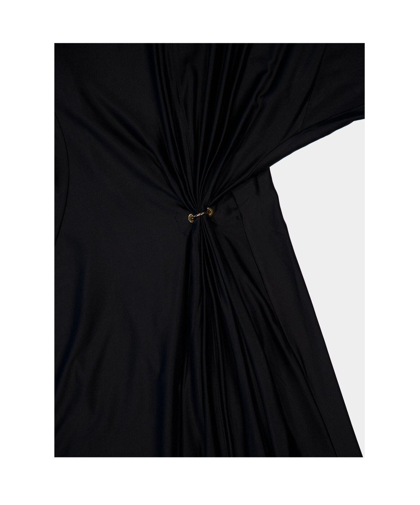 RABANNE GATHERED-DETAIL DRESS
