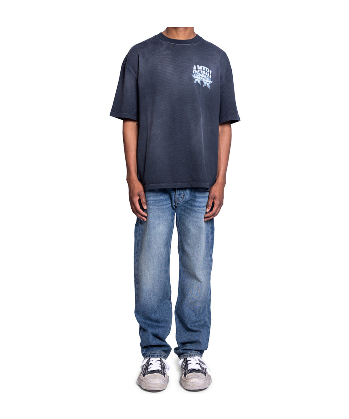 Amiri Short-sleeved T-shirt In Blue