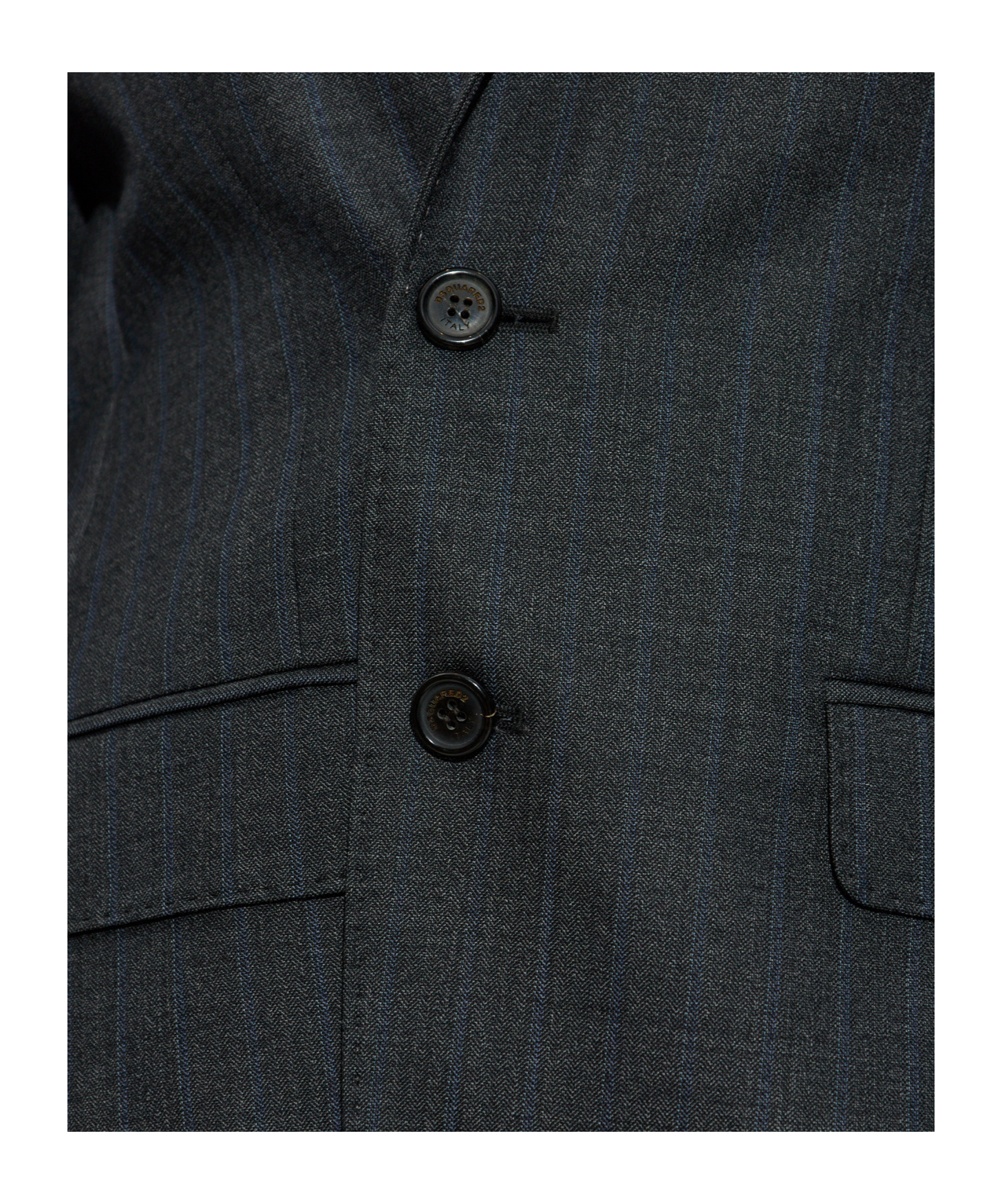 Dsquared2 X Bettter Single Breasted Pinstriped Blazer In Gray