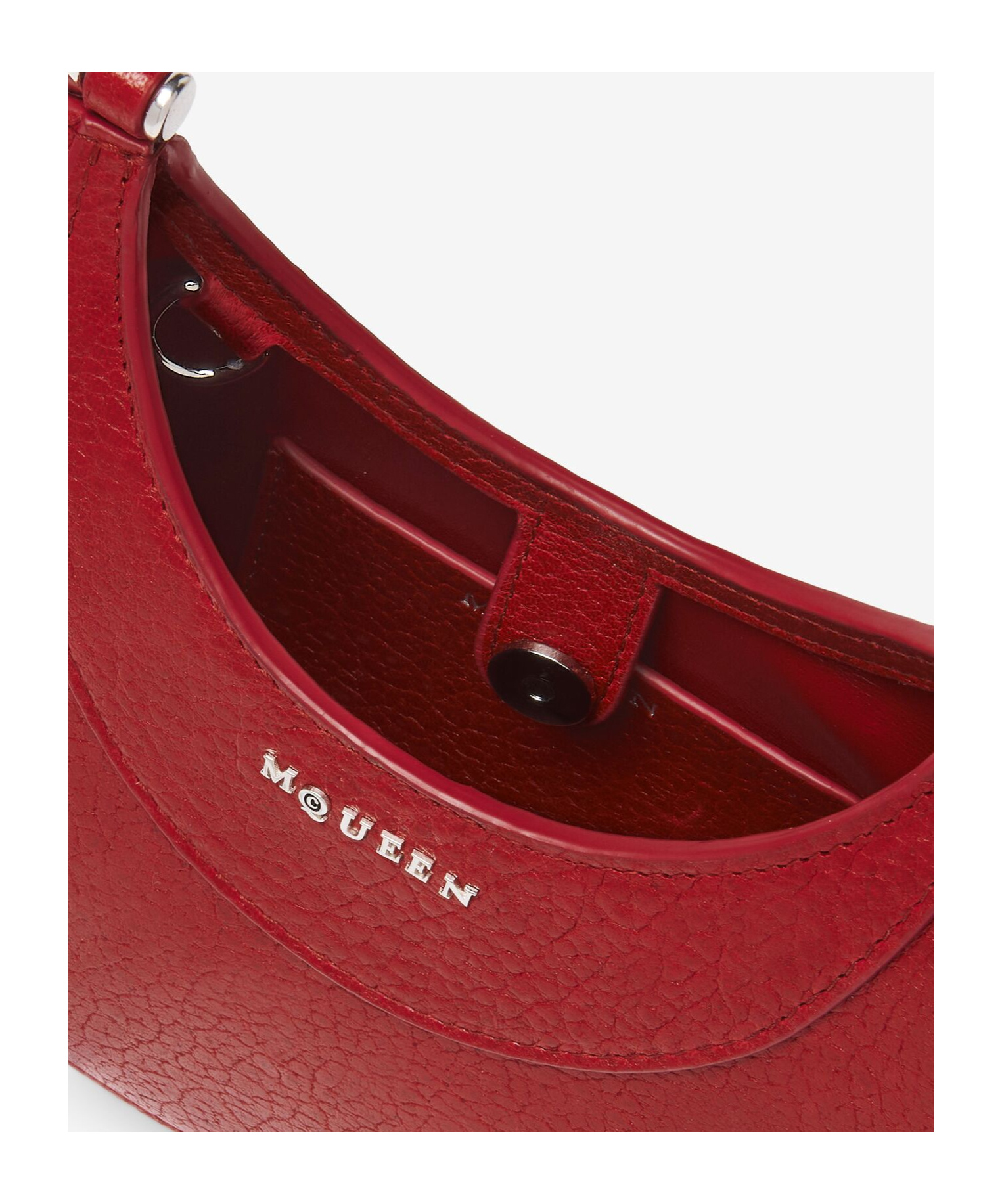 Alexander Mcqueen Mcqueen Mini T-bar Crossbar Leather Handbag In Red