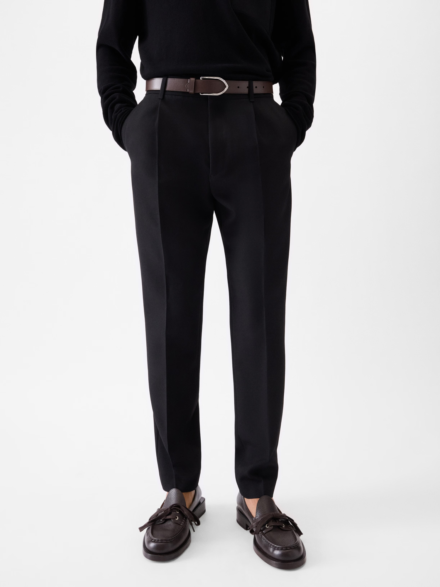 Jacquemus Casual Pants With Belt Loops In Brown