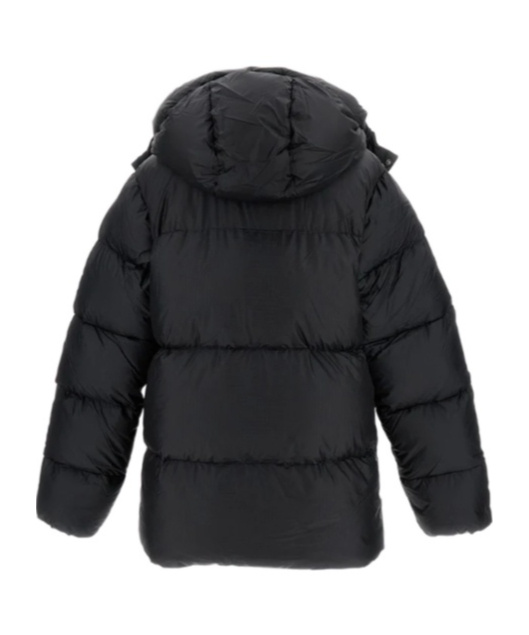 Pyrenex Long-sleeved Hooded Cotton Jacket In Black