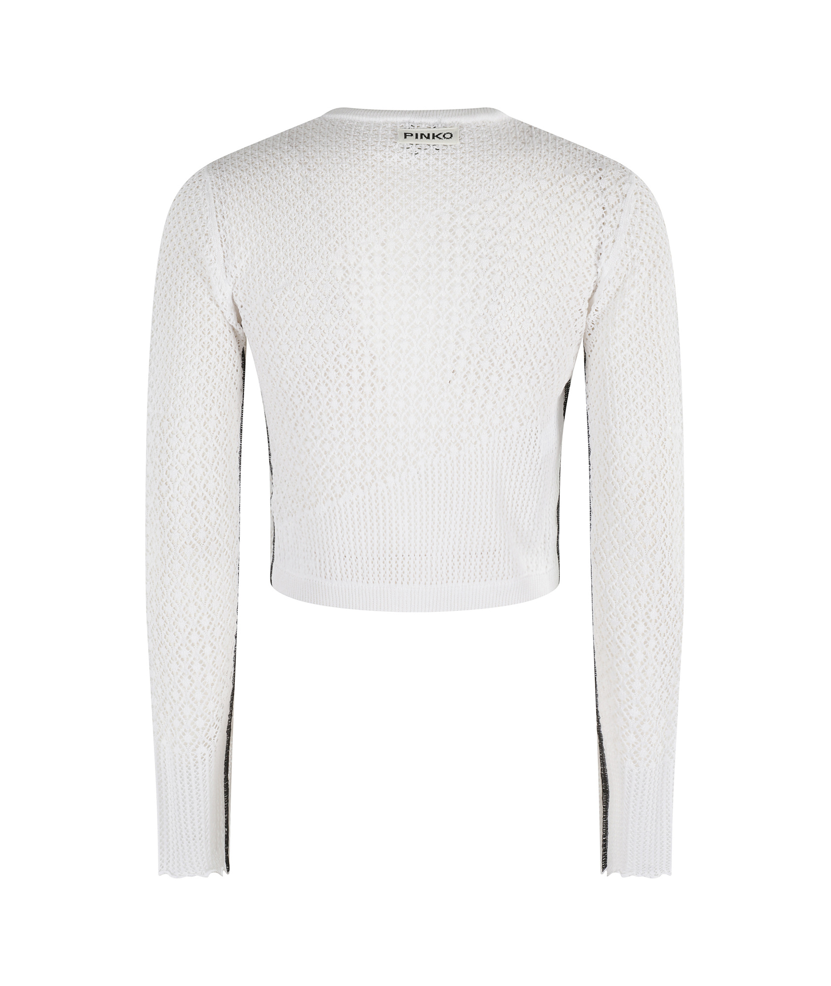 Pinko Long-sleeved Knitted Cardigan In White