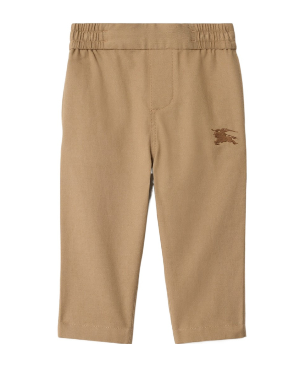 Burberry Equestrian Knight Trousers In Gold