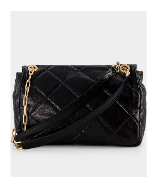 Vanessa Bruno Large Moon Shoulder Bag In Black