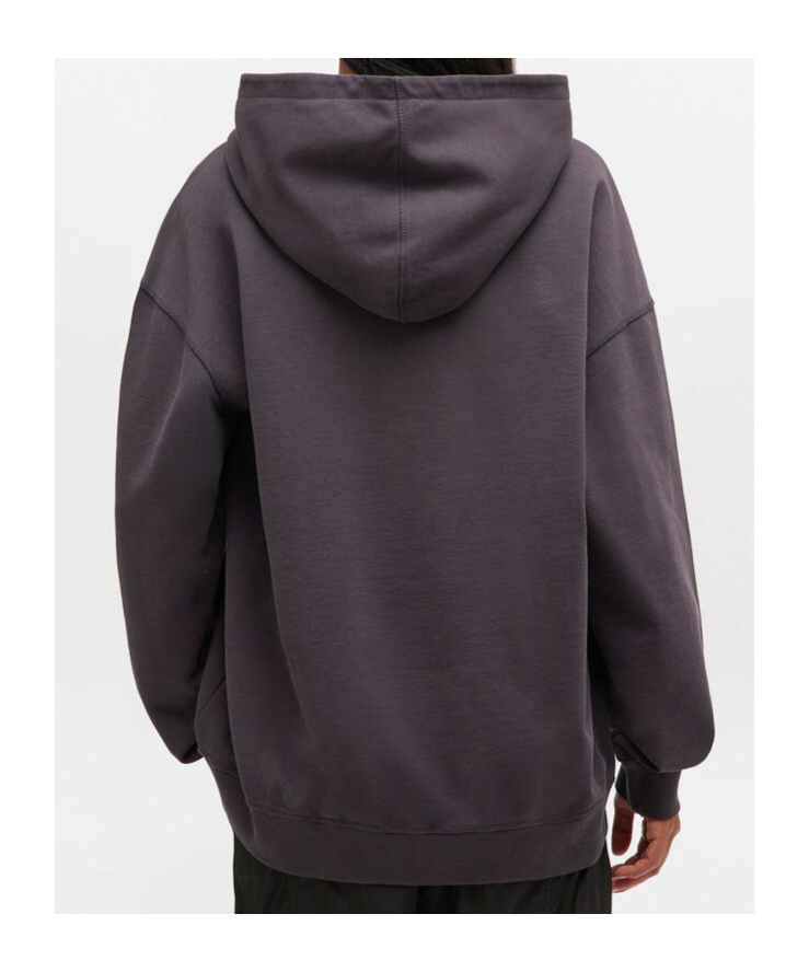 Ganni Isoli Oversized Hoodie With Graphic Puppy Print In Gray
