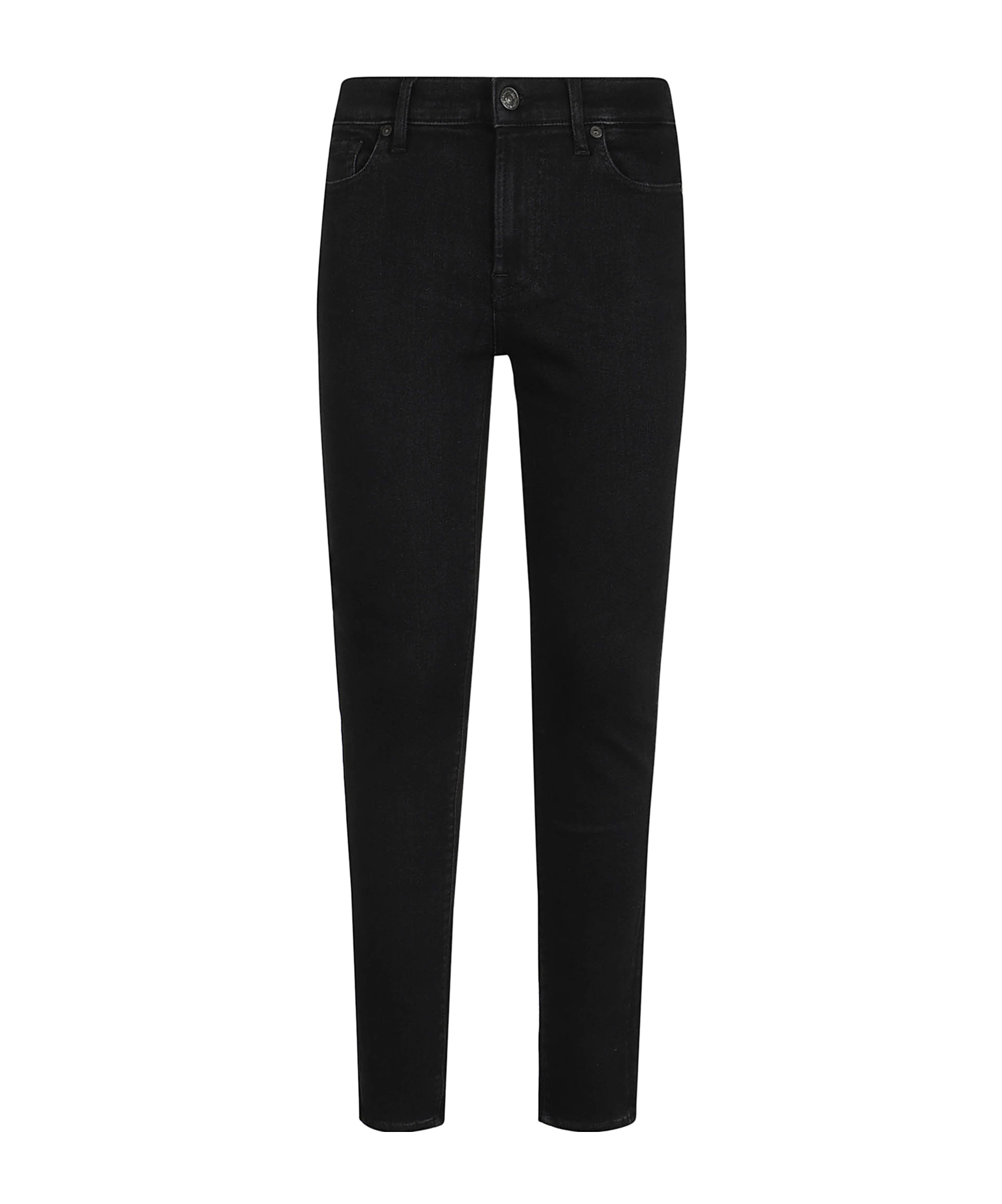 7 For All Mankind The Skinny Jeans In Black