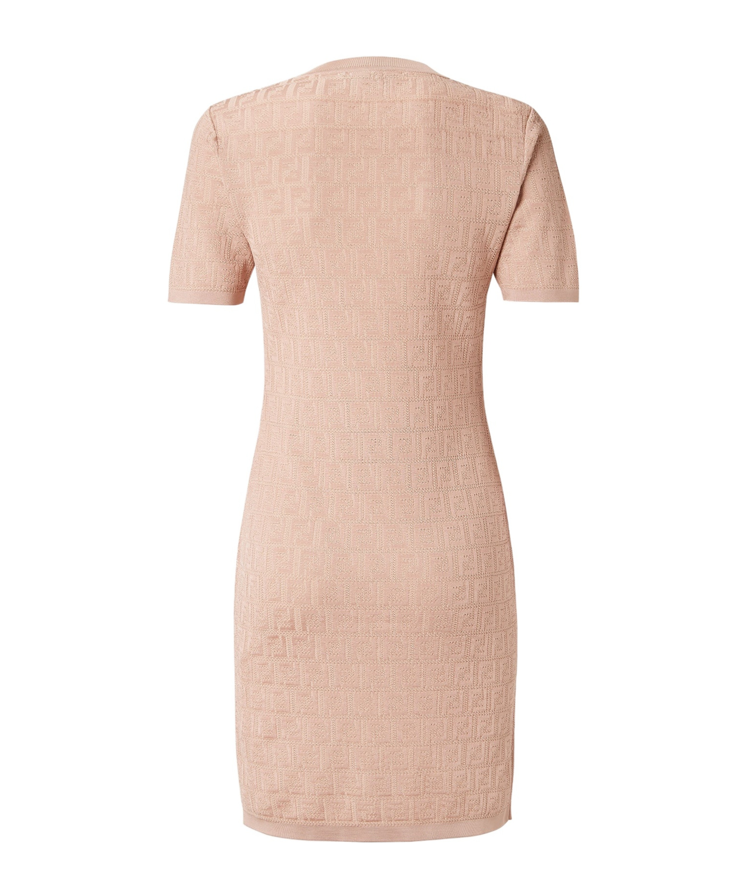 Fendi Ff Knit Mini Dress With Micro Motif