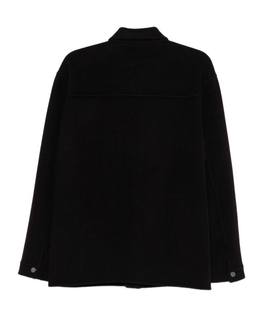 Paolo Pecora Long-sleeved Casual Jacket In Black