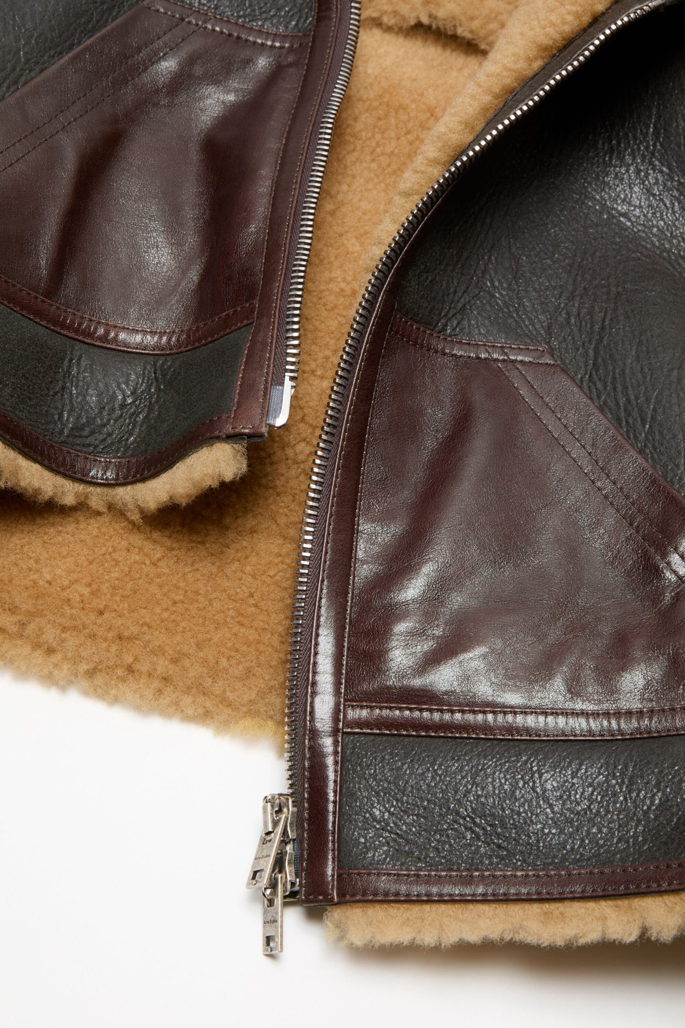 Acne Studios Hooded Leather Jacket In Black