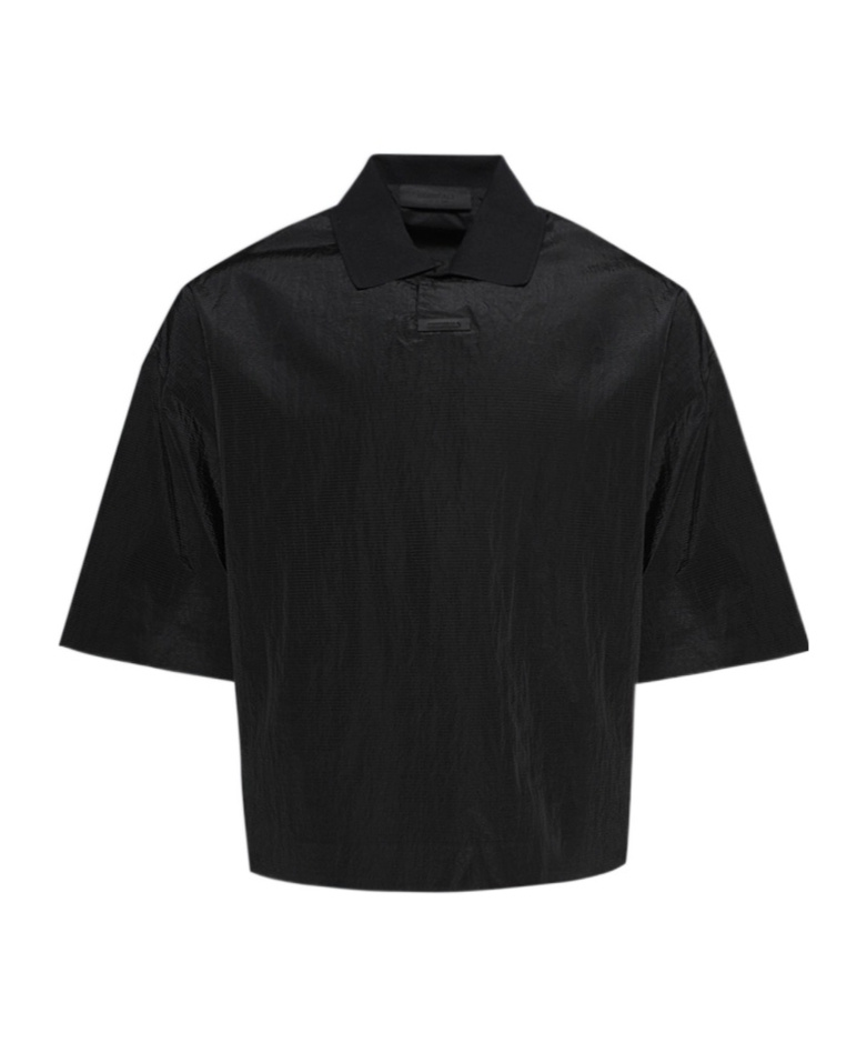 Essentials Ripstop Polo Shirt With Patches In Black