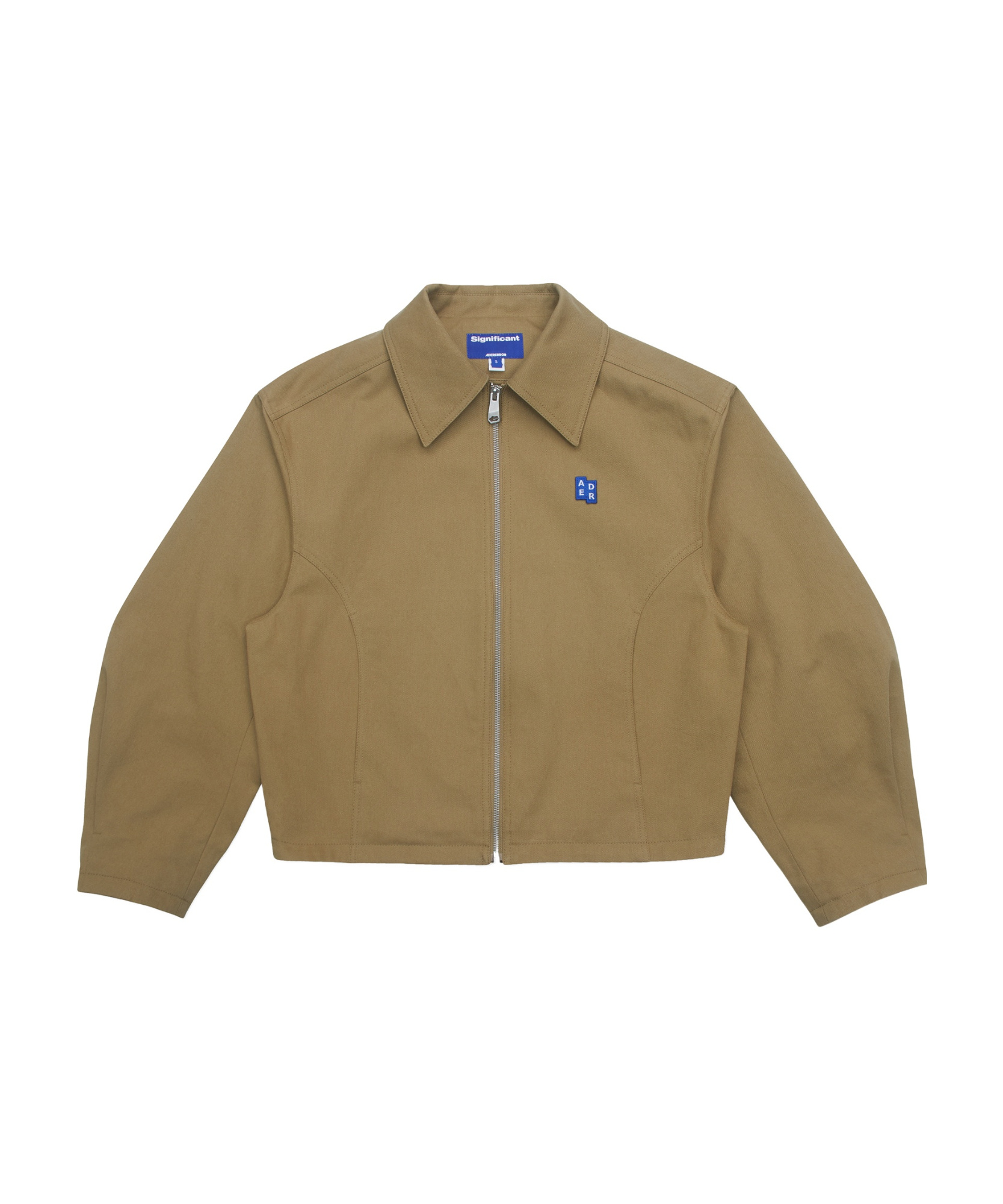 Ader Error Trs Tag 01 Logo Patch Casual Jacket In Brown