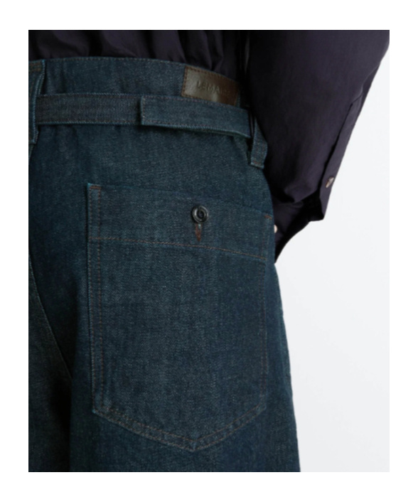 Lemaire Adjustable-strap Jeans In Green