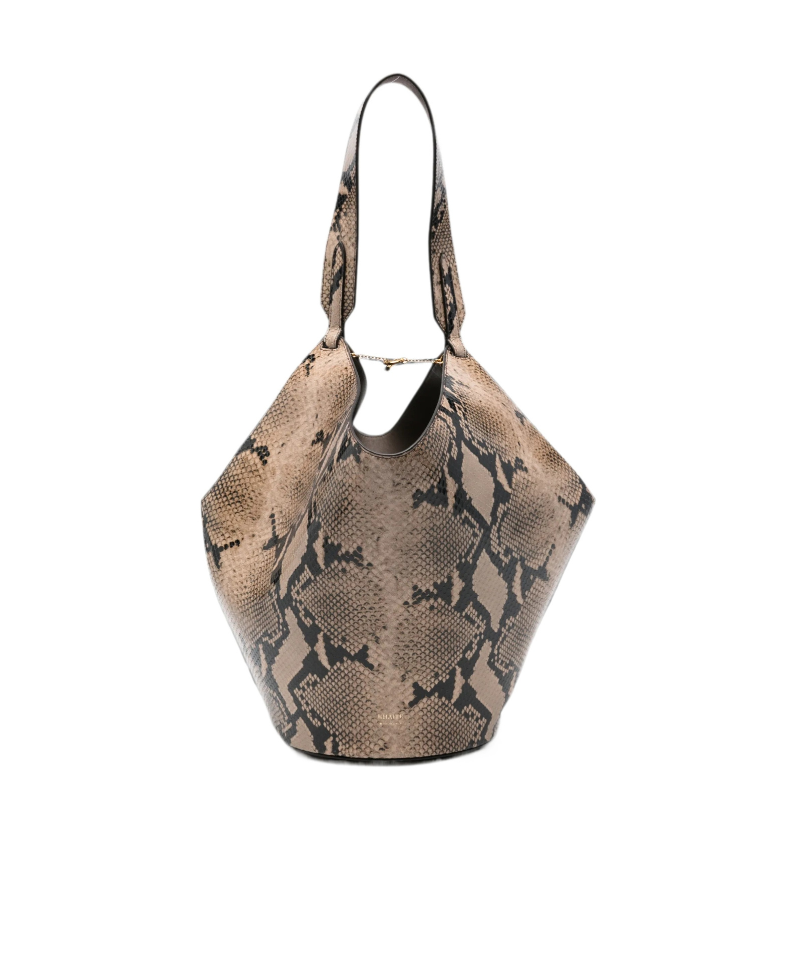 Khaite Snakeskin Handbag In Red