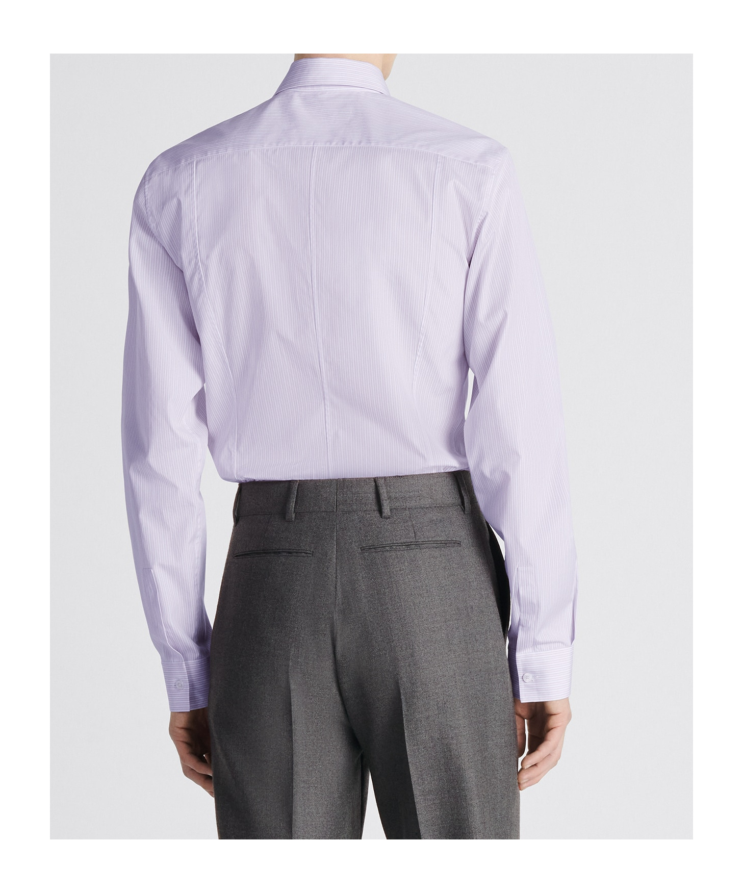Dior Striped Long-sleeved Shirt In Purple