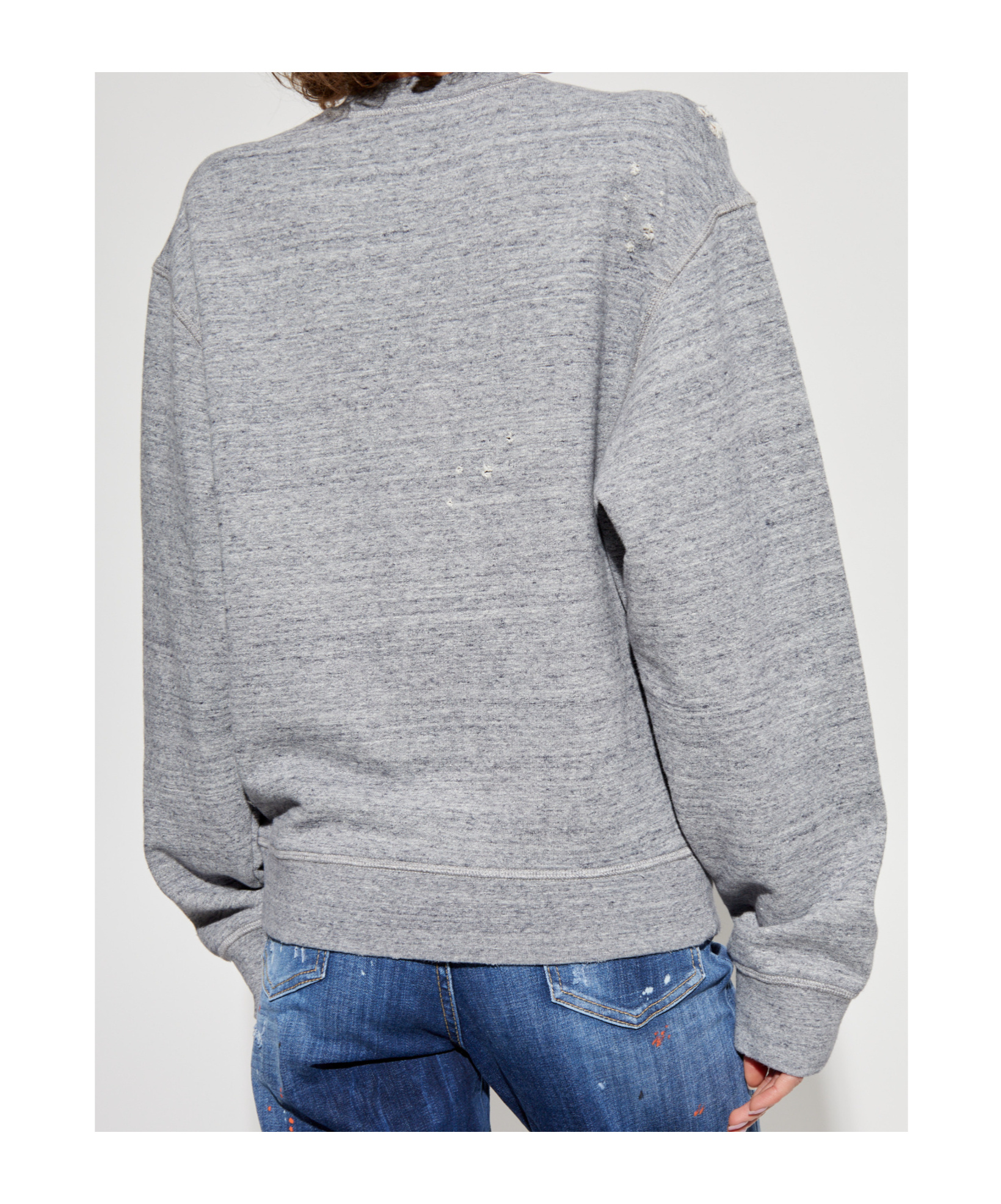 Dsquared2 Printed Sweatshirt In Gray