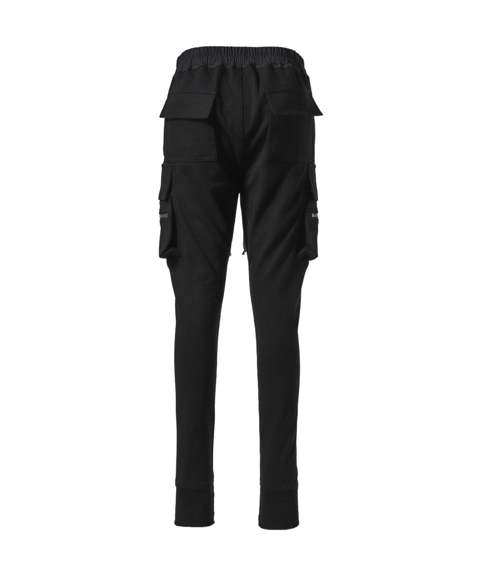 Rick Owens Drawstring Elastic Waist Casual Pants In Black