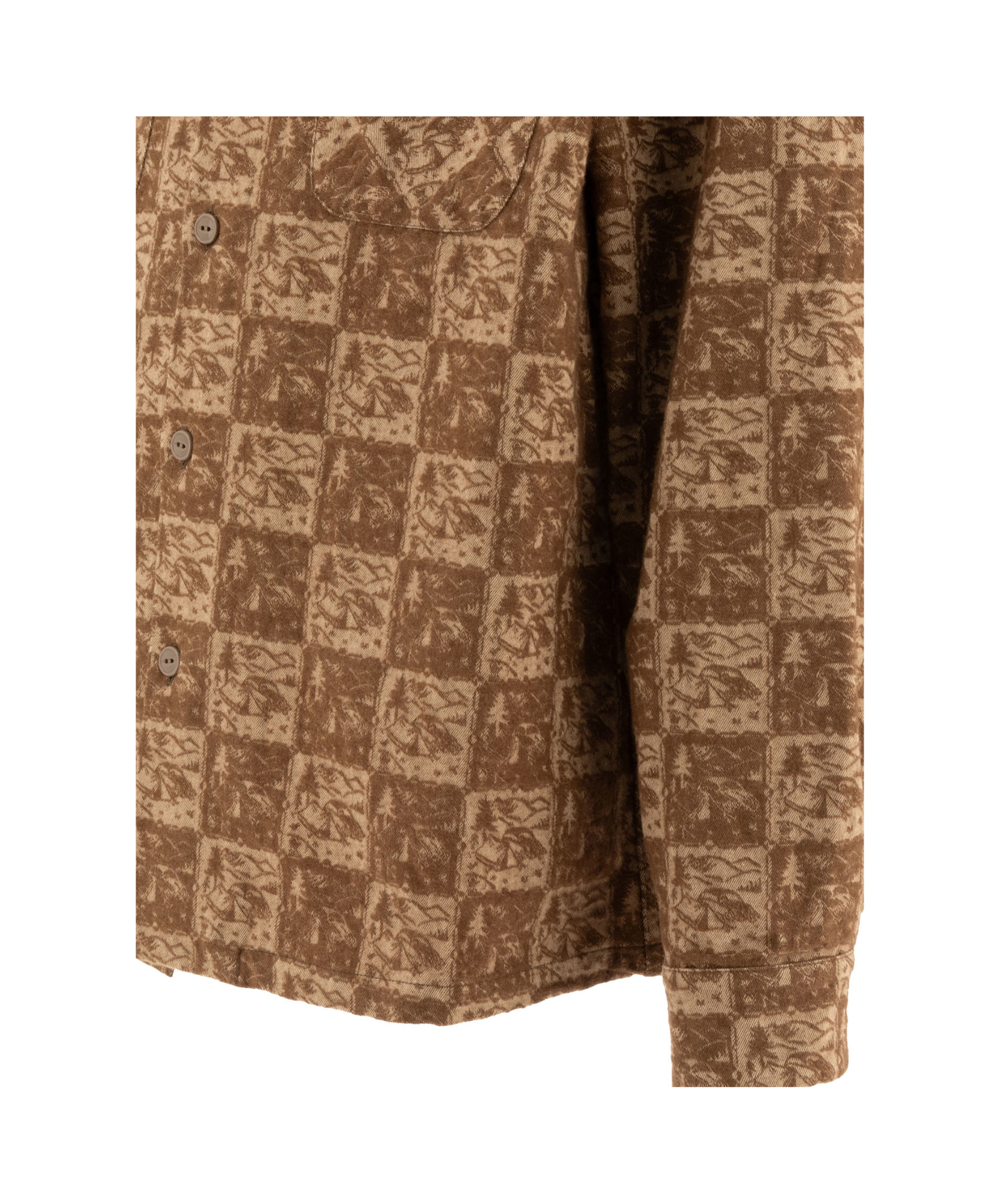 Kapital Checkerboard-pattern Jacket In Brown