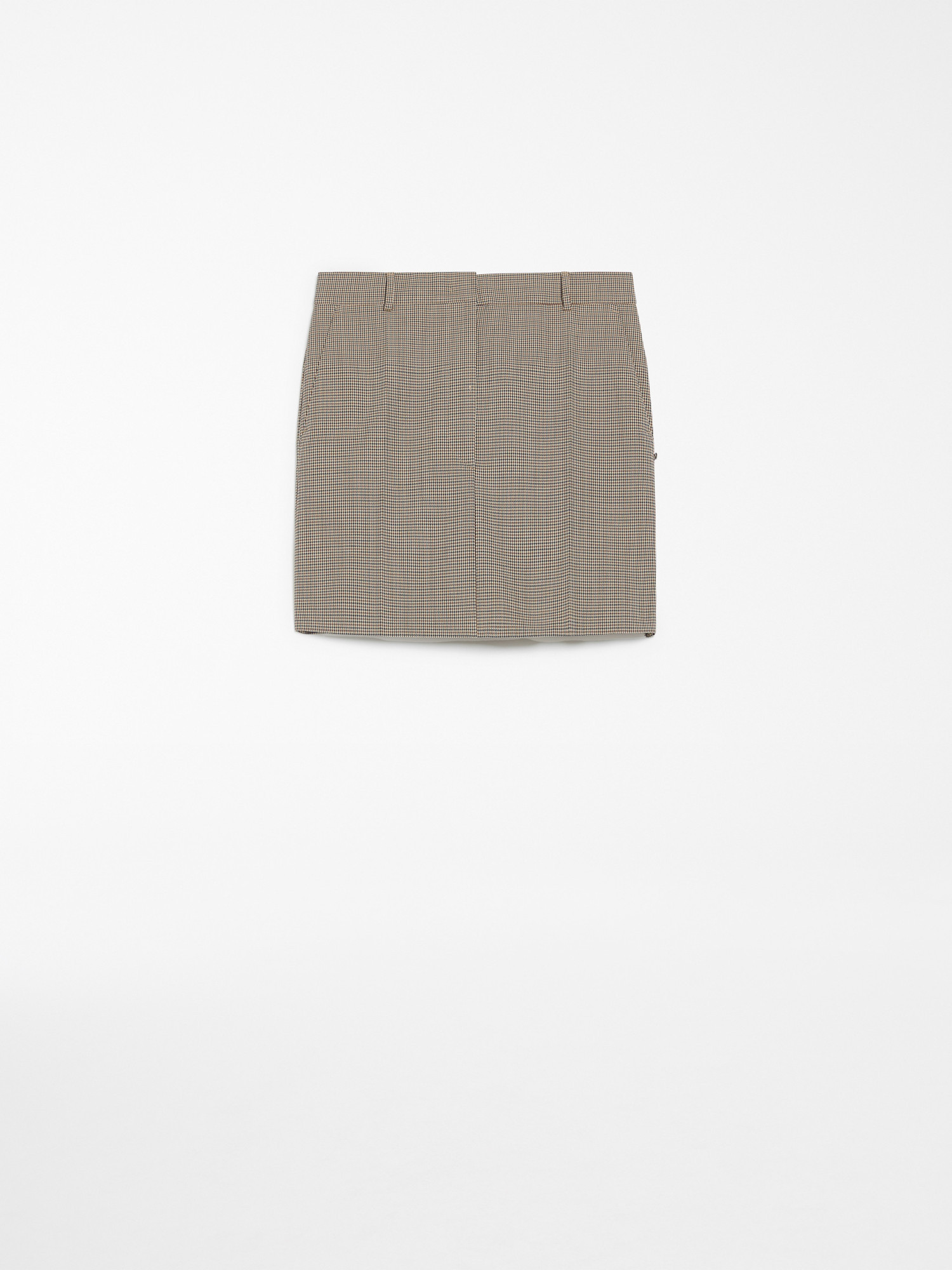 Sportmax Checked Mini Skirt In Gray