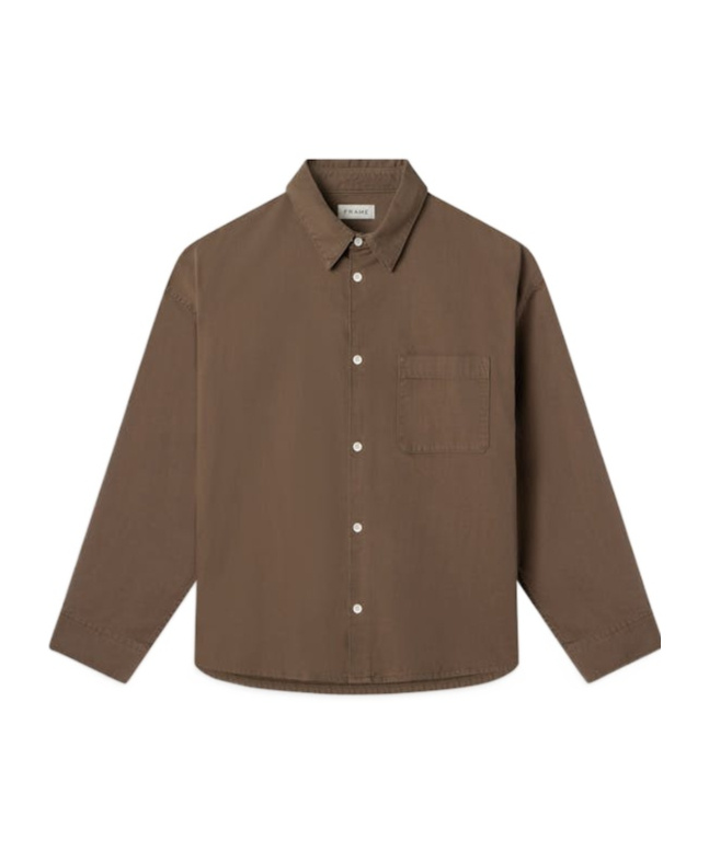 Frame Long-sleeved Shirt In Brown