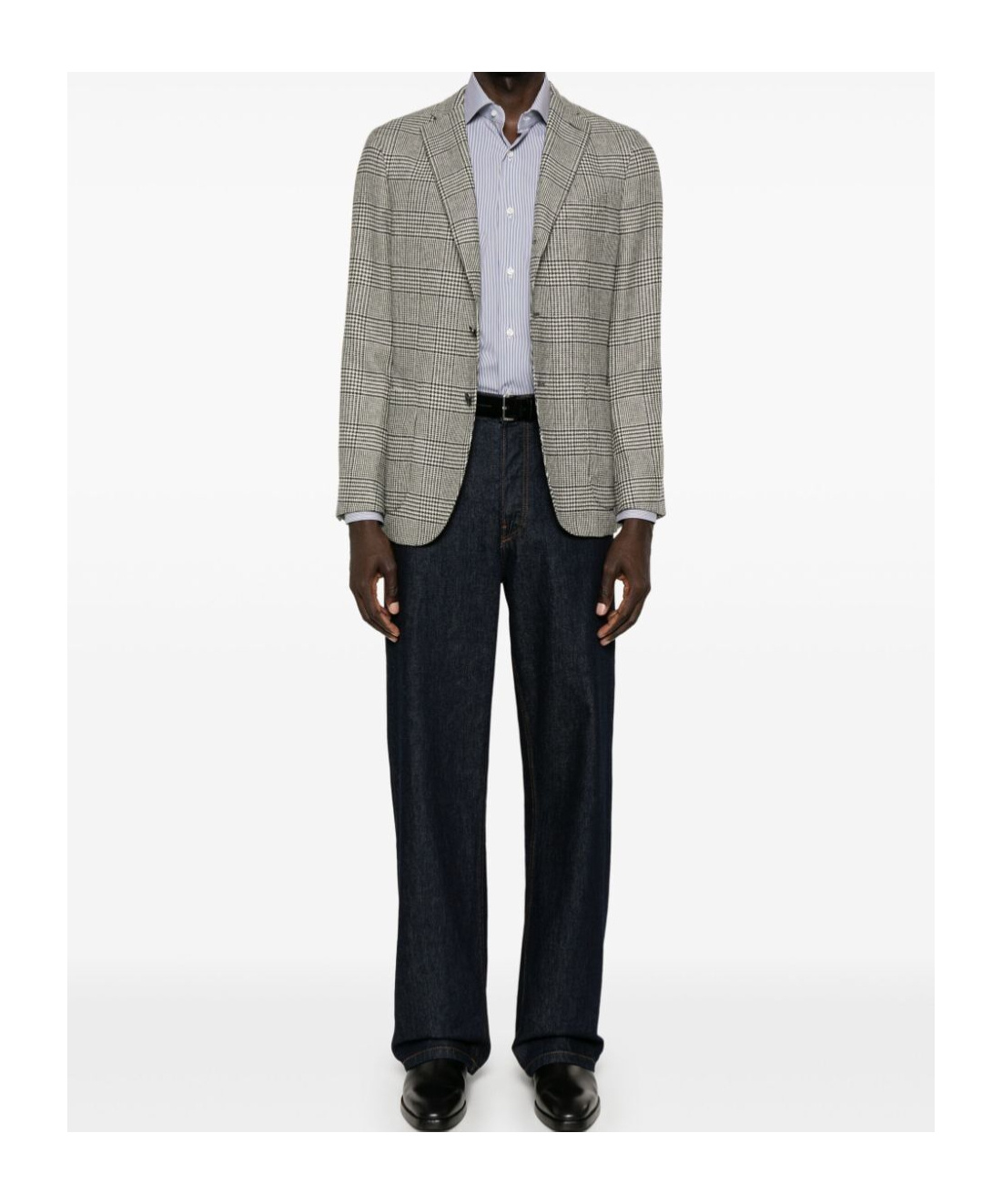 Barba Napoli Striped Shirt In Gray