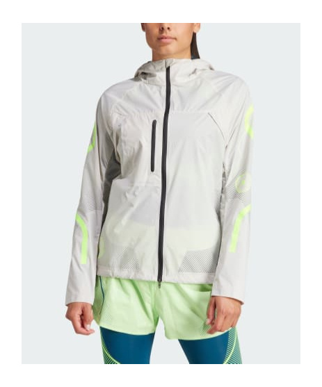 Adidas By Stella Mccartney Long-sleeved Casual Jacket In White