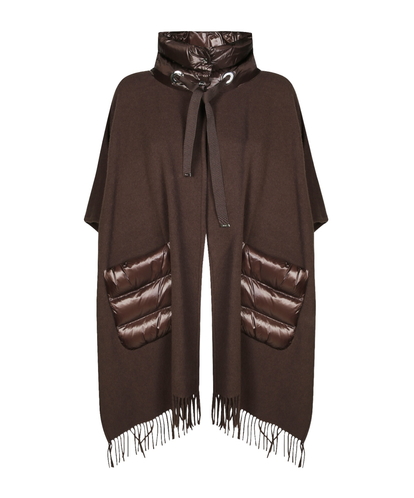 Herno Fringed Tunic In Brown