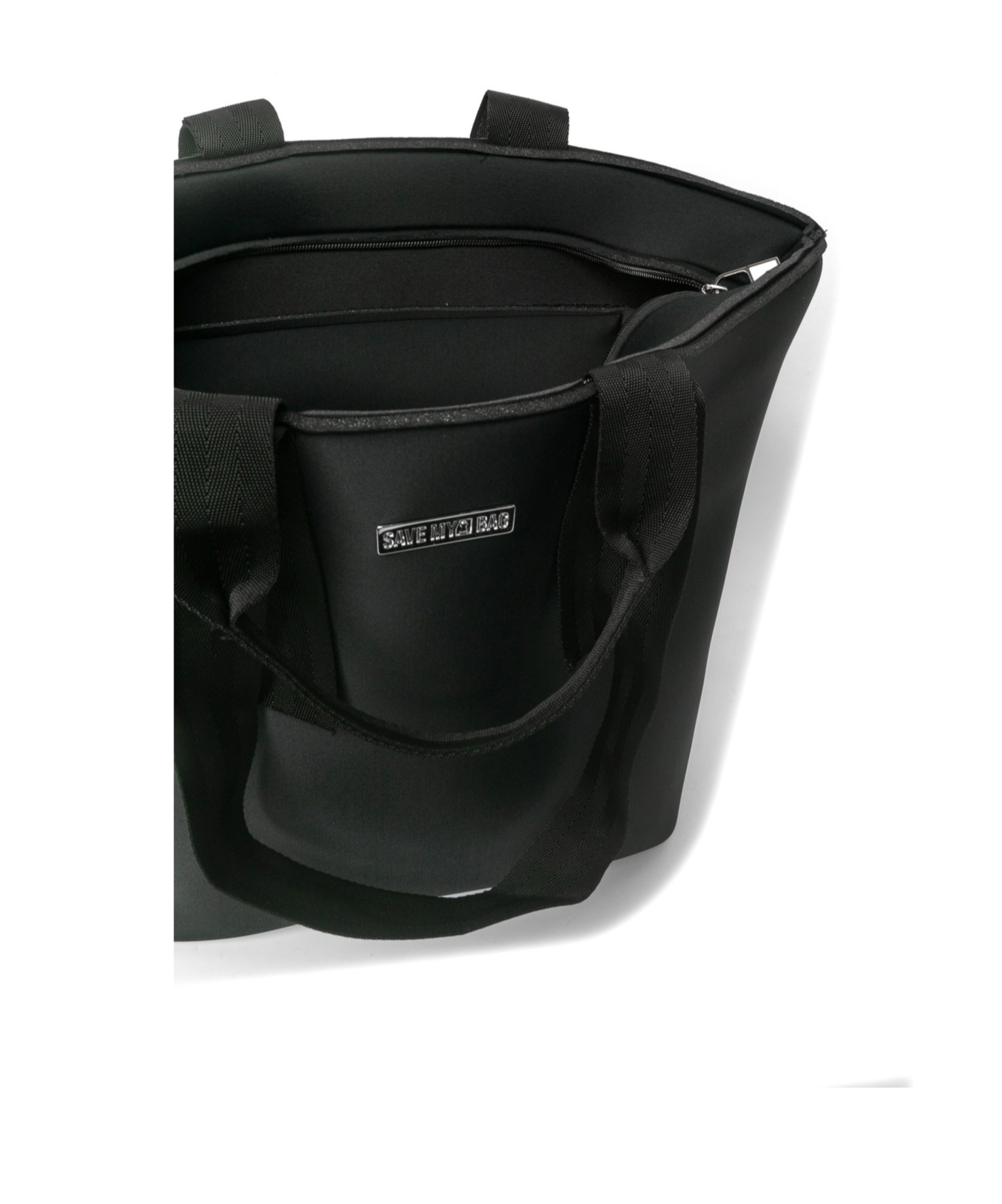 Save My Bag Top Zipper Handbag In Black
