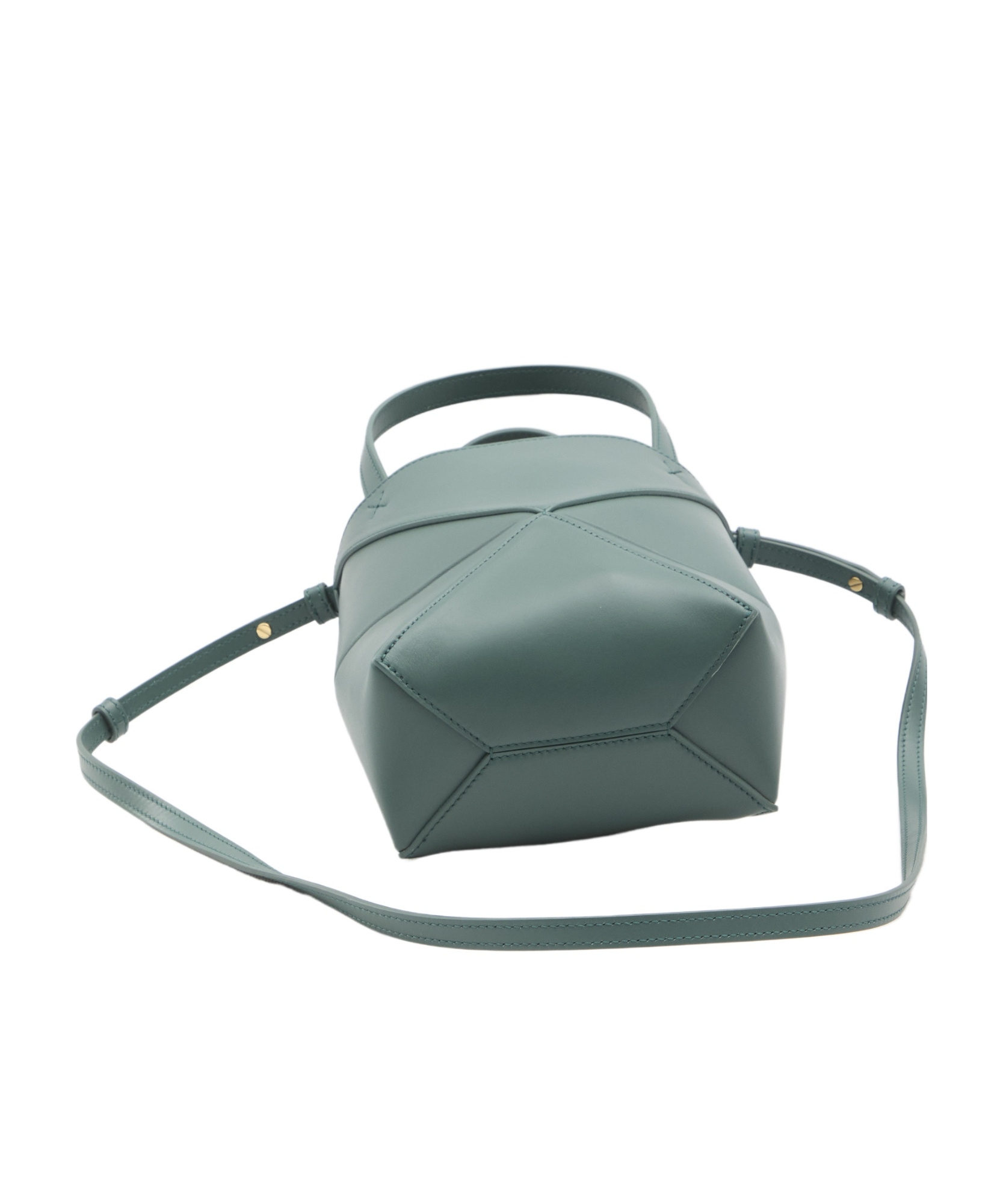 Loewe Mini Puzzle Fold Tote Bag In Green