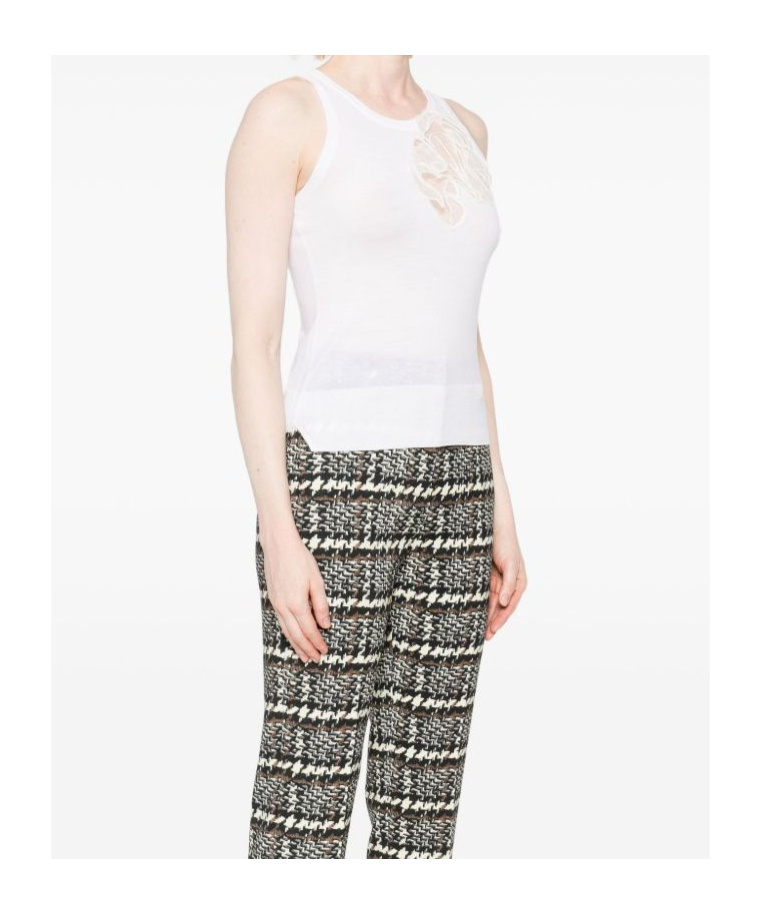 Ermanno Scervino Crew Neck Vest In White